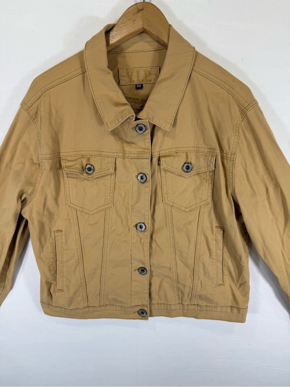 VIP Tan Cotton Jean Jacket